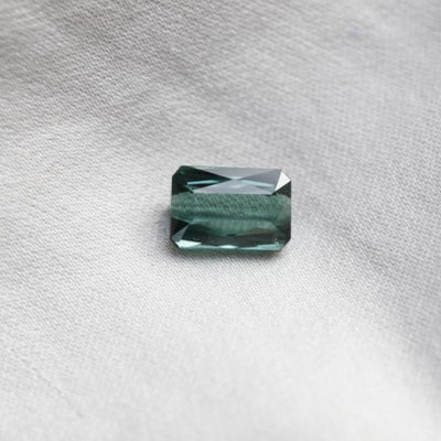 1.96cts Modified Emerald-cut Natural Bluish Green Tourmaline Loose Stone