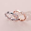 GAZE | Natural Square-cut Diamond 18kt Rose Gold Wedding Ring
