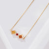 Utopia | Natural Coloured Sapphire 18kt Yellow Gold Trio Necklace