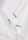 Utopia | Natural Coloured Sapphire 18kt Yellow Gold Trio Necklace