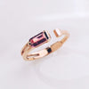 Hidden Glory | Natural Reddish Pink Tourmaline 18kt Gold Ring