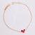 CROSS MY HEART | Natural Carnelian 18kt Rose Gold Bracelet