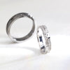 Duet | Natural Round Diamond 18kt or Platinum Wedding Ring