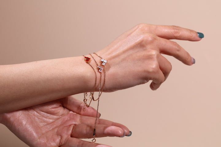 18K Rose Gold Bracelet: Exquisite Italian Design | Pachchigar Jewellers