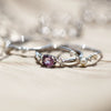 ROYAL | Natural Purplish Pink Spinel & Diamond 18kt White Gold Ring