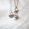 LOVELOCK | Natural White Colourless Sapphire 18kt Yellow Gold Necklace