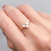CROSS MY HEART | Natural Mother Of Pearl 18kt Rose Gold Ring