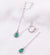 DEW | Natural Emerald, Diamond & Tiny Pearl Detachable 18kt Earrings