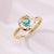 Universe | Natural Emerald & Diamond 18kt Yellow Gold Ring