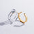 Acropolis | Natural Moonstone 925 Silver 18K Gold Plated Two-in-one Ring Set