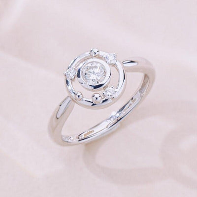 Universe | Natural White Diamond 18kt White Gold Ring