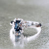 ROYAL | Natural Spinel & Diamond 18kt White Gold Ring