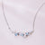 Universe | Natural Aquamarine, Tiny Pearl & Diamond 18kt White Gold Necklace