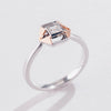 Wrap Me In Love | Natural White Diamond 18kt White & Rose Gold Ring